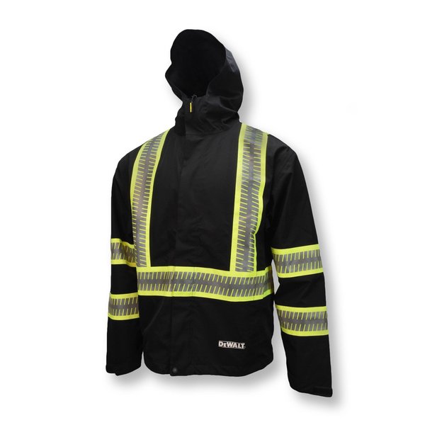 Dewalt Hi-Vis Wtrprf Lightweight Packable Raincoat-4X DRW11-1ZGR-4X